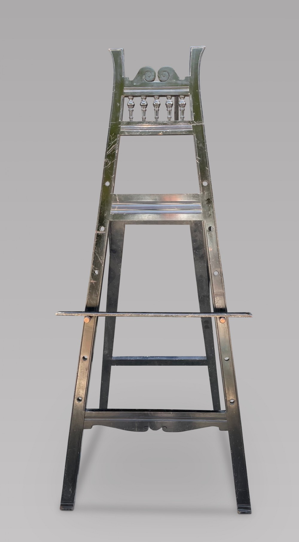 A Victorian Ebonised Easel