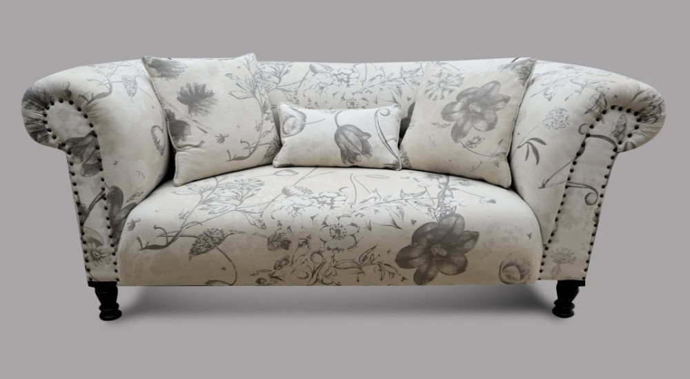 A c1930's Two Seater Chesterfield Recovered