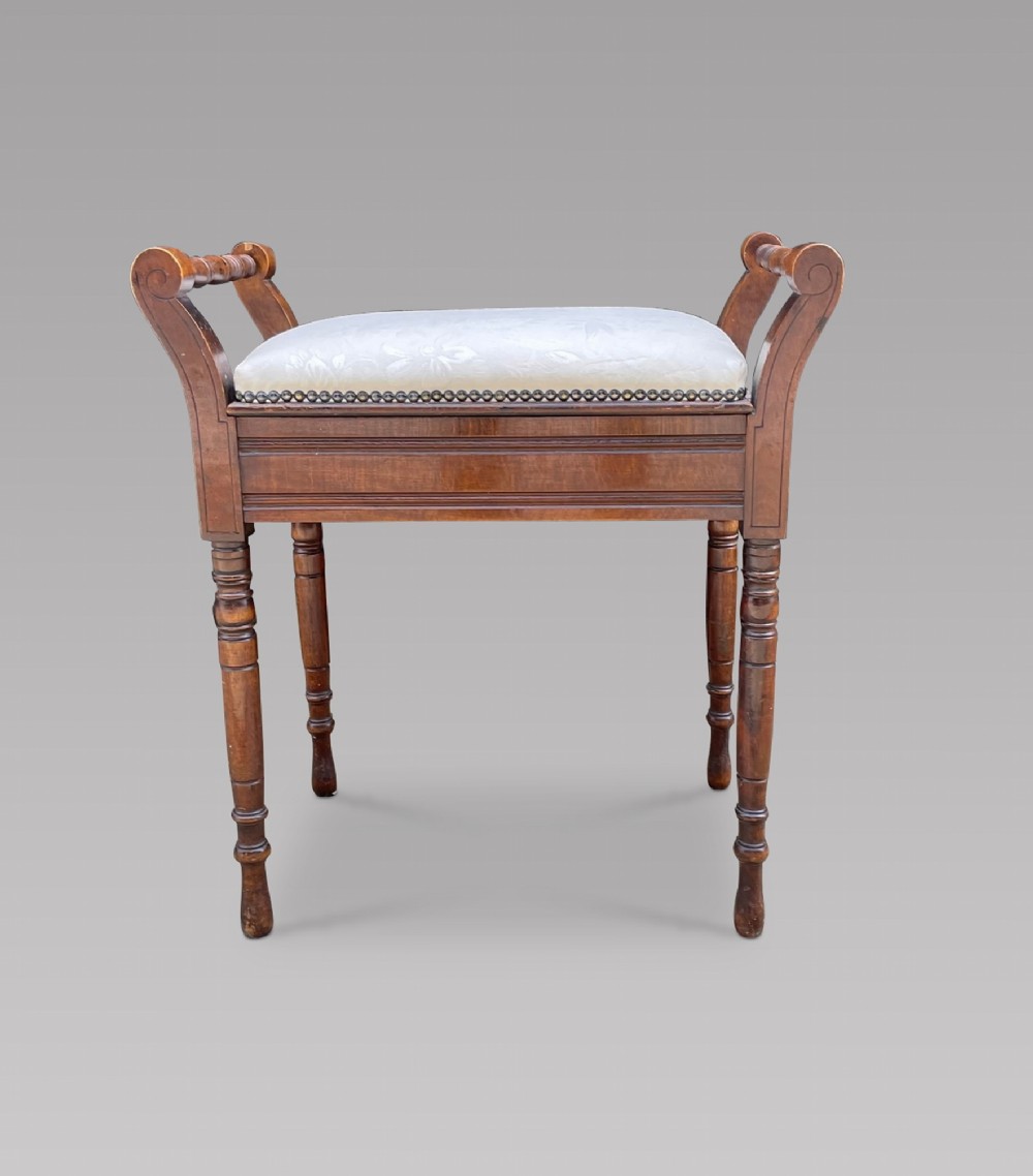 An Edwardian Piano Stool