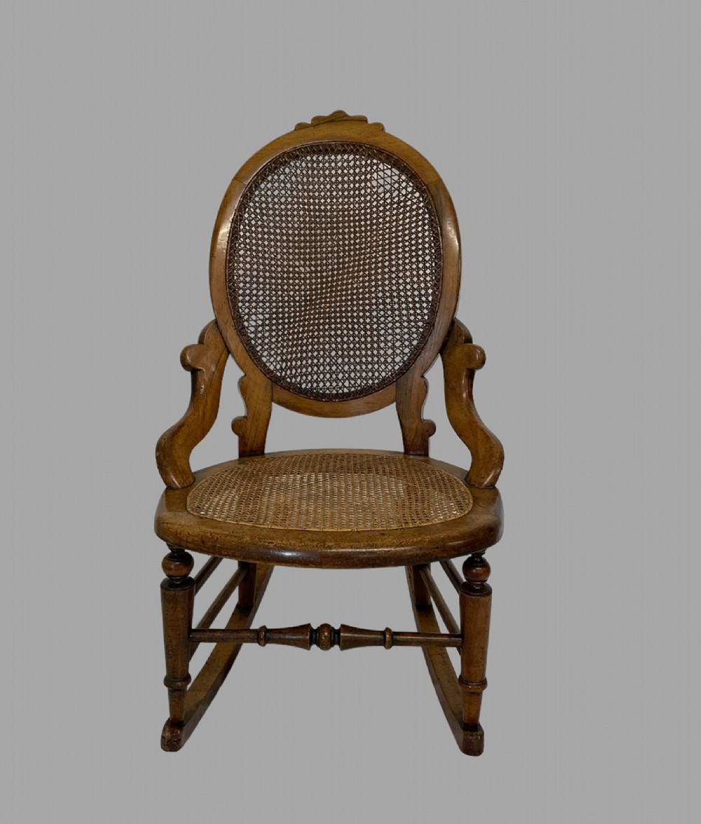 A Lovely Fruitwood Rocking Chair