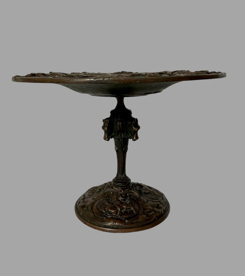 A Very Attractive Bronze Tazza