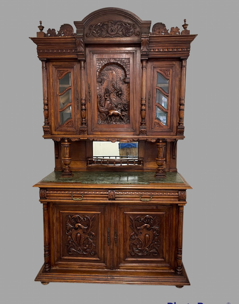 A late 19thc French Provincial Walnut Dresser 'Buffet du Corps'