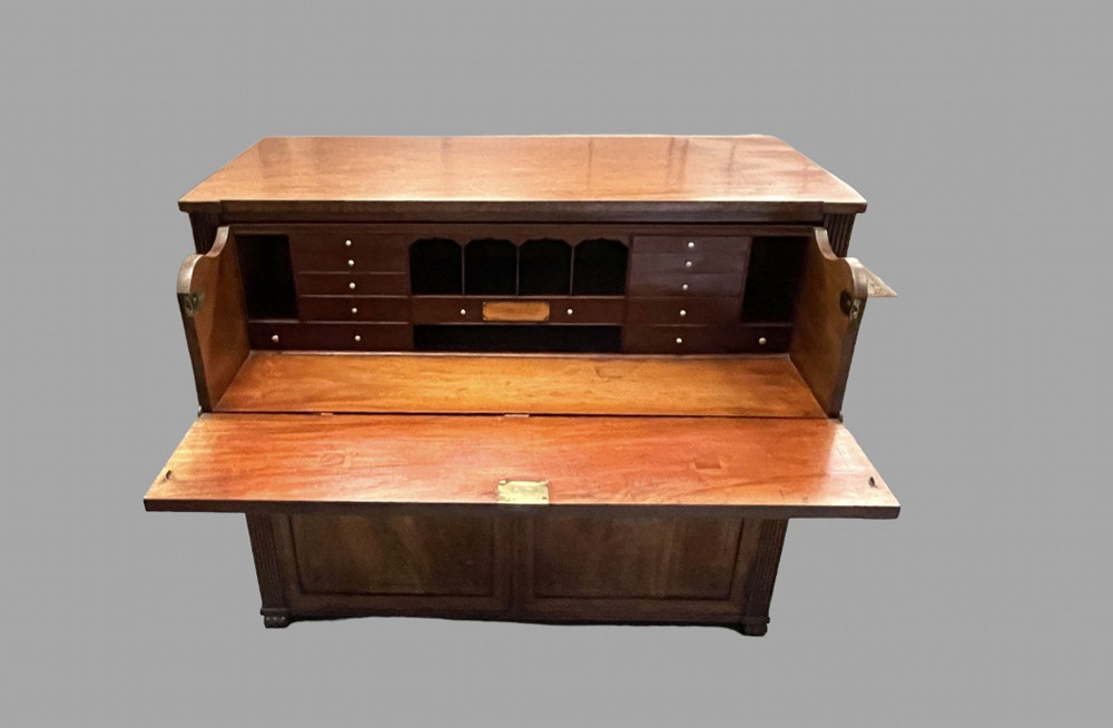 A Very Attractive Mahogany 19thc Secretaire Desk
