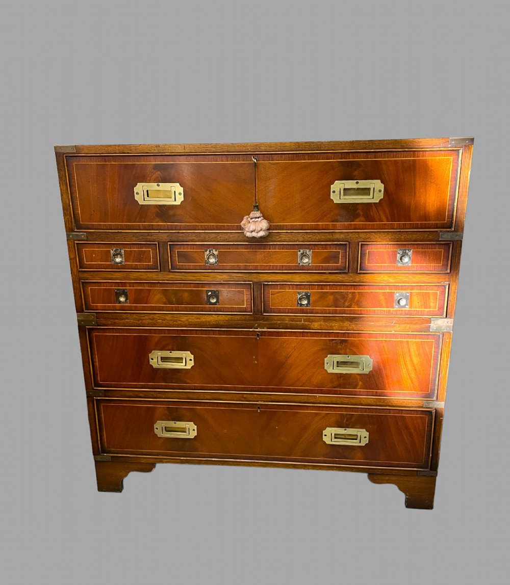 A lovely c1930 Campaign Secretaire
