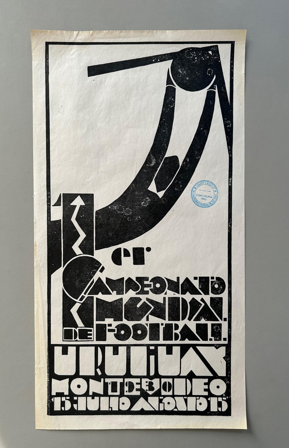 Rare 1930 World Cup Poster