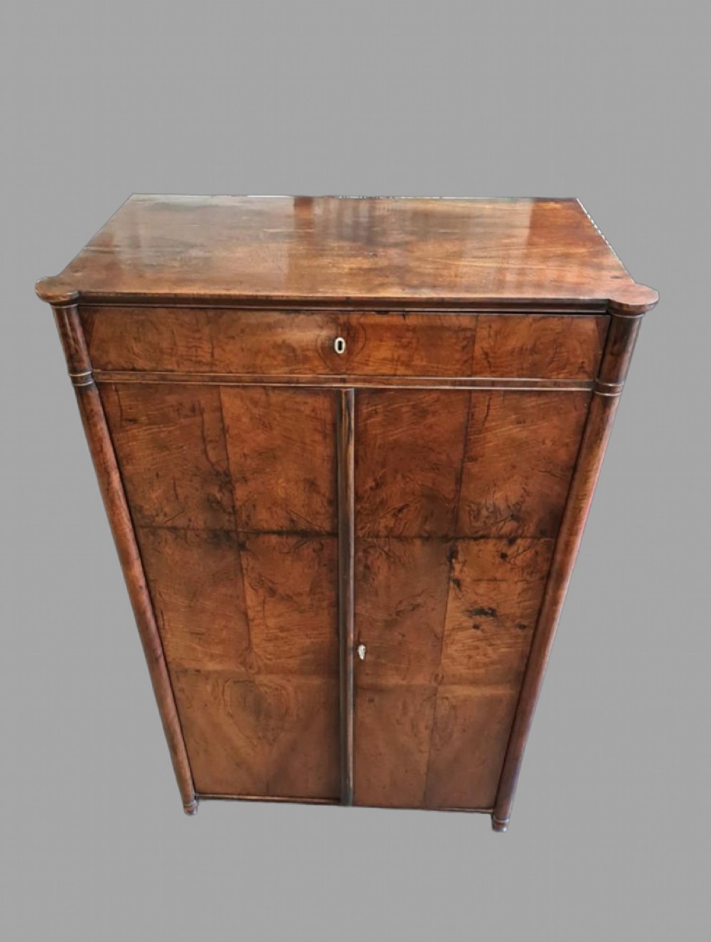 A 19thc Walnut Veneered Cupboard