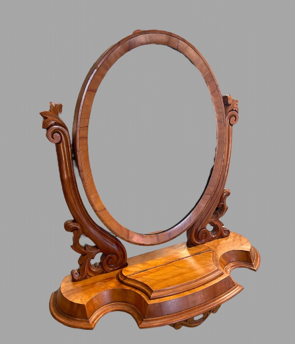 An Attractive Satinwood Dressing Table Mirror