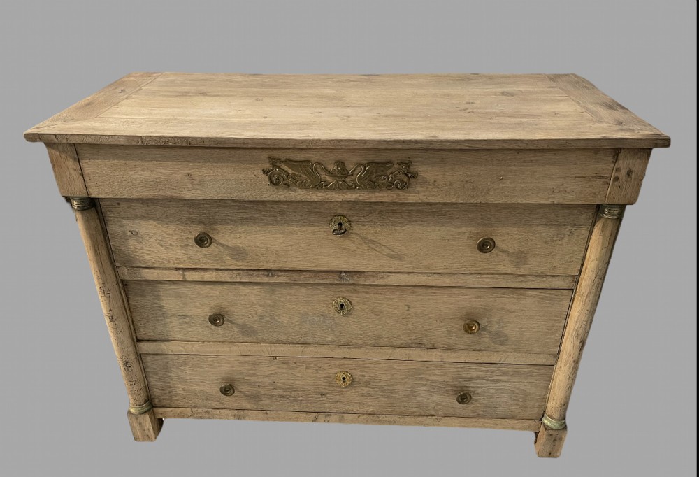 A Bleached Commode Chest Of Drawers