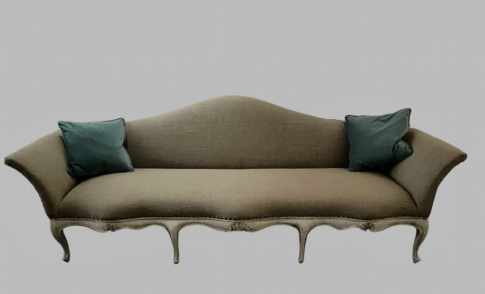 A 19thc Good Sized Painted Settee