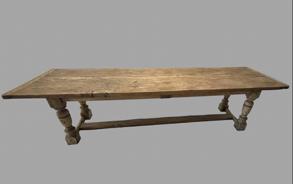 A Country Oak and Elm Farmhouse Table