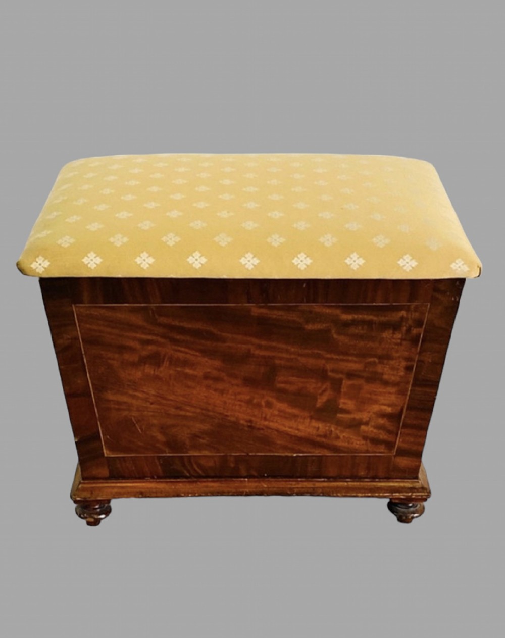 Victorian Ottoman with Padded Silk Seat