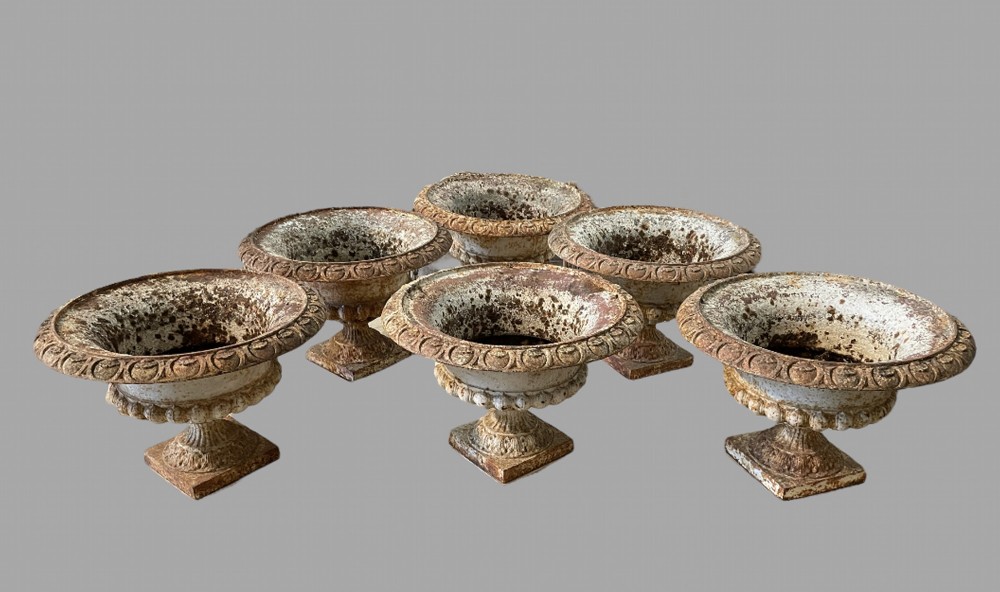 A Set of Six Victorian Garden Urns