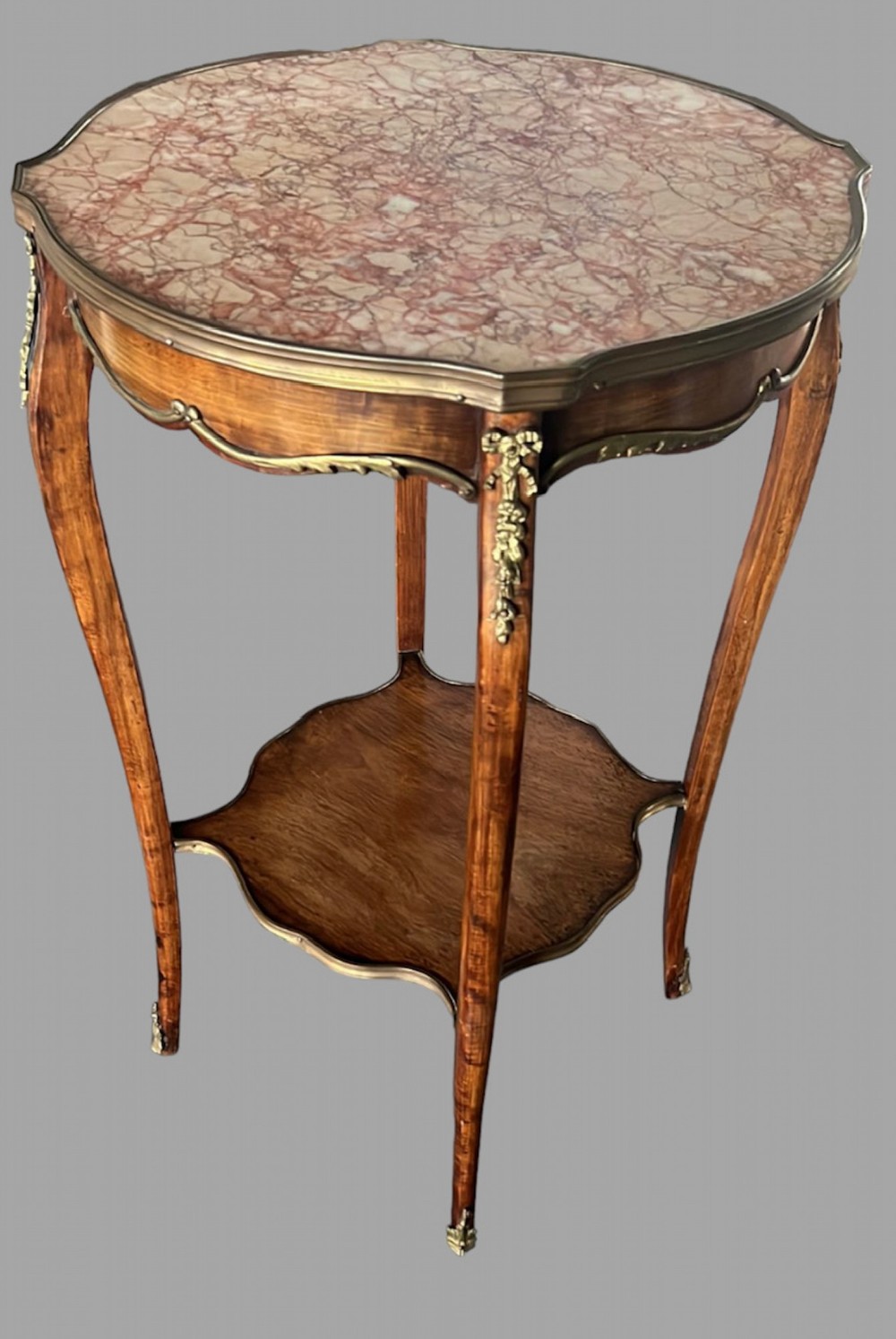 A French Marble Topped Side Table