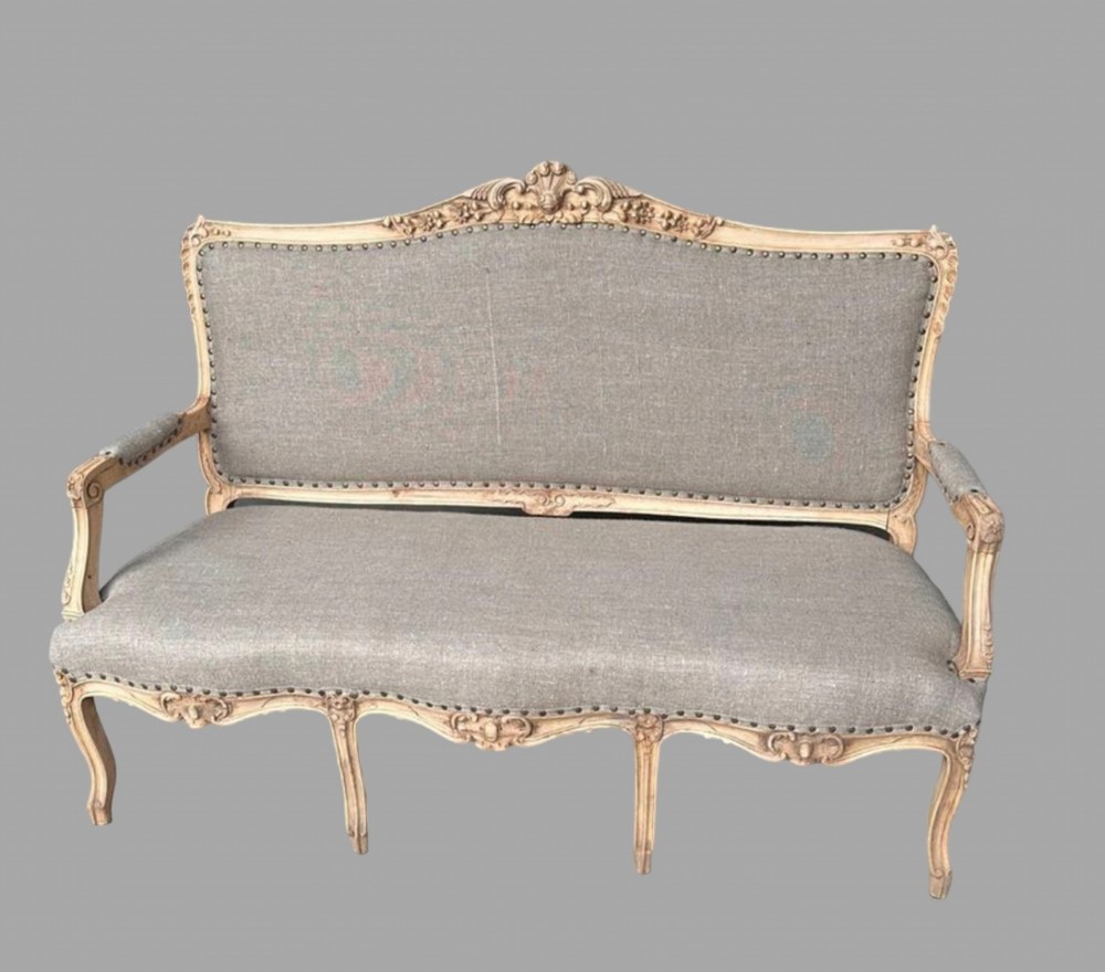 A Lovely Bleached Walnut Settee