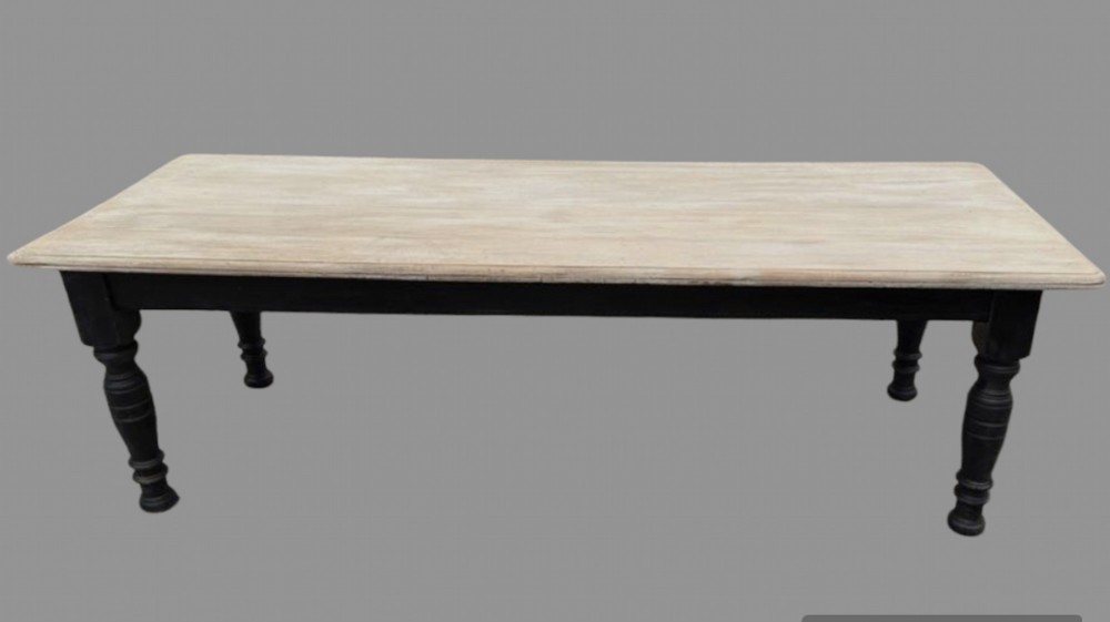 A Country Painted Walnut Dining Table c1860