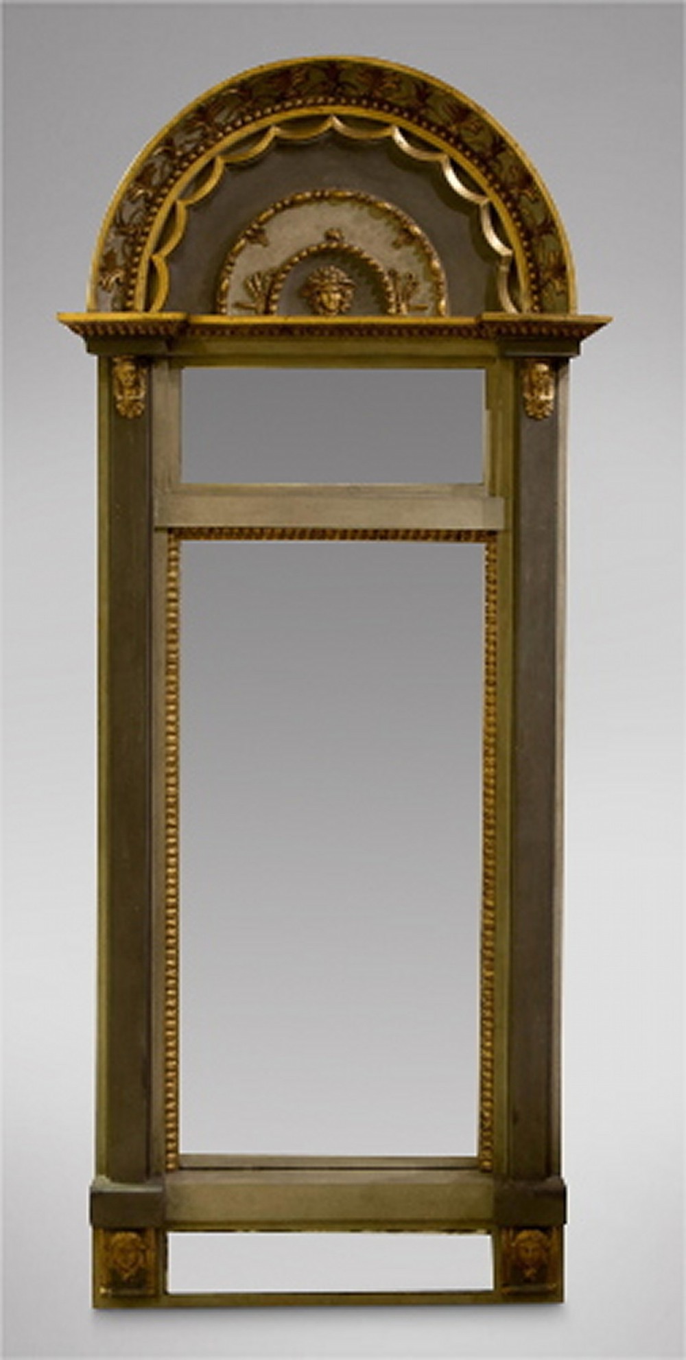Decorative Gustavian Swedish Pier Mirror 19thc