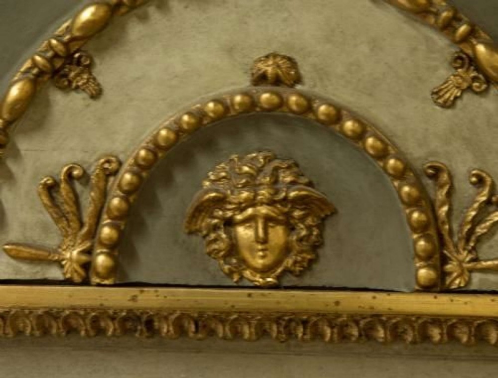 Decorative Gustavian Swedish Pier Mirror 19thc View III