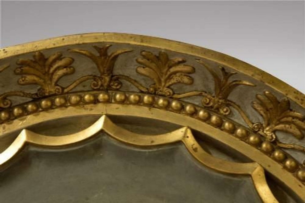 Decorative Gustavian Swedish Pier Mirror 19thc View IV