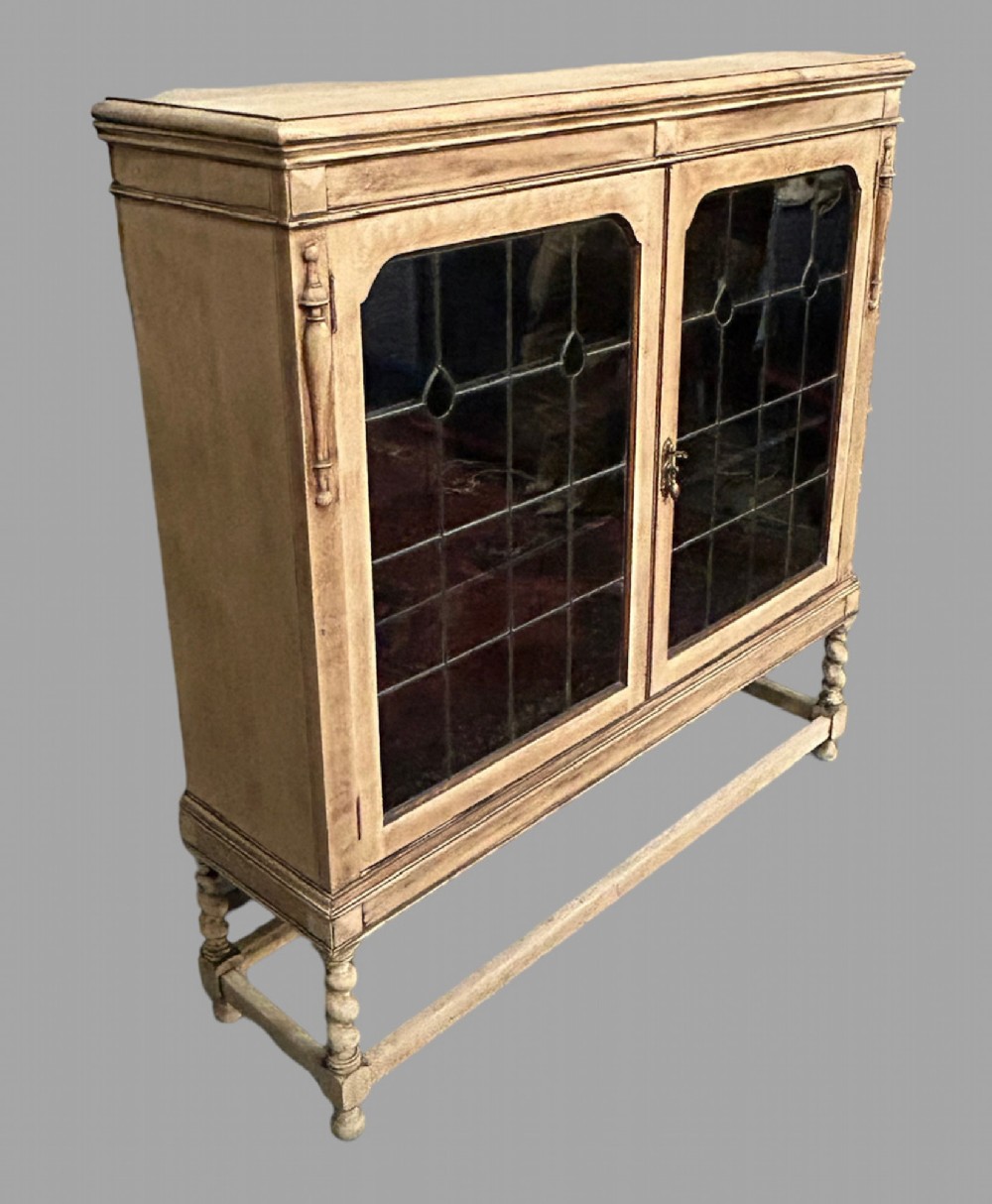 A c1915 Stripped Mahogany Three Shelf Bookcase