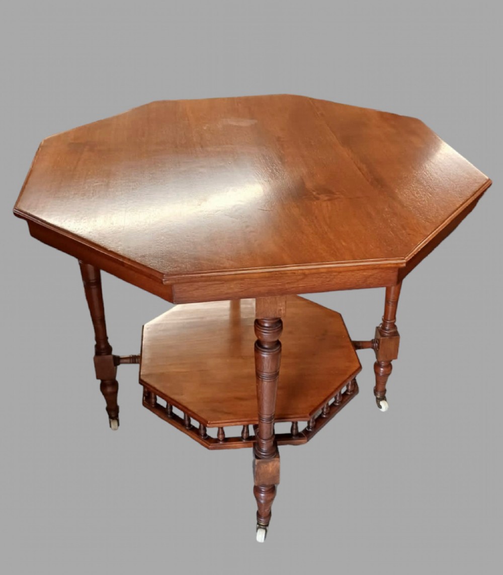 An Edwardian Mahogany Octagonal Table