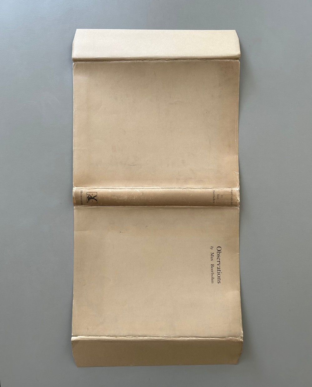 'Observations' First Edition Book 1926 by Max Beerbohm Signed View V