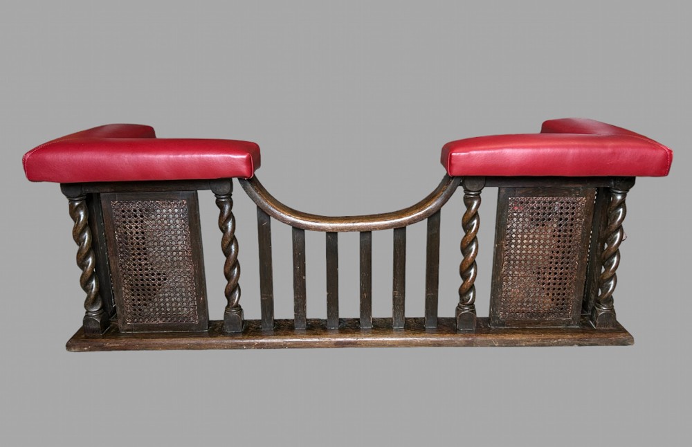 An Attractive and Unusual Oak 19thc Club Fender