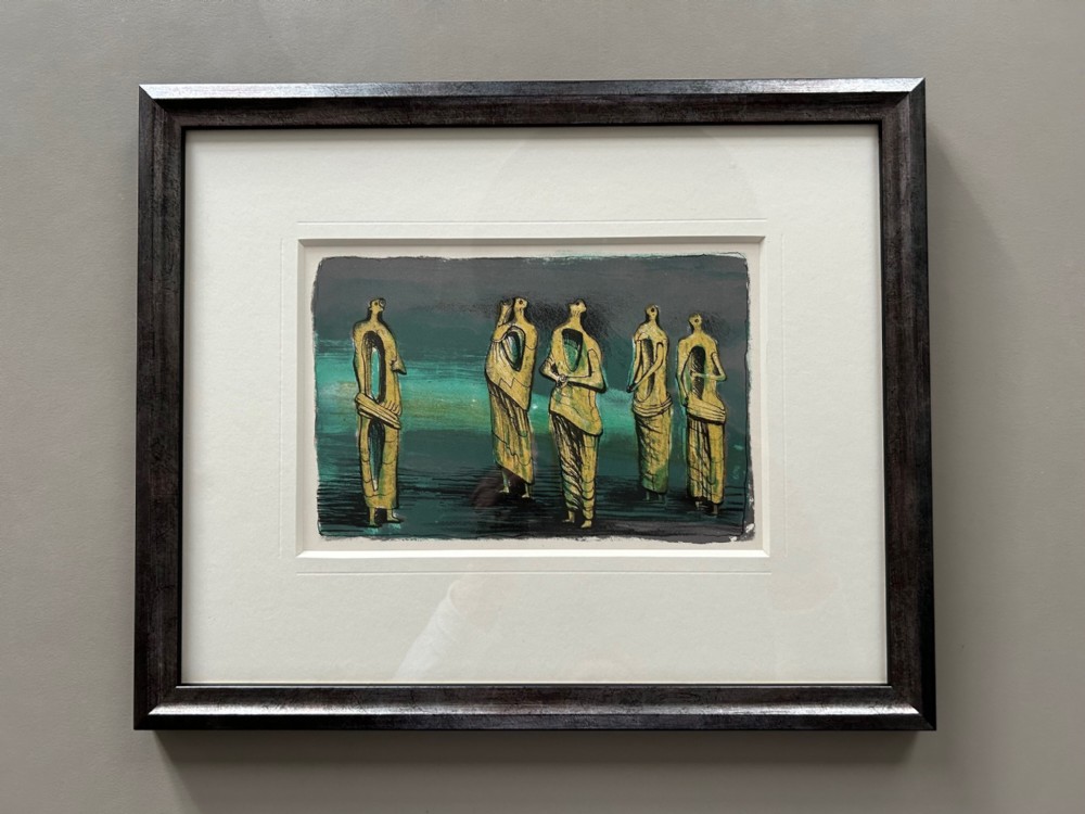 Henry Moore, original lithograph entitled 'Standing Figure's 1950'
