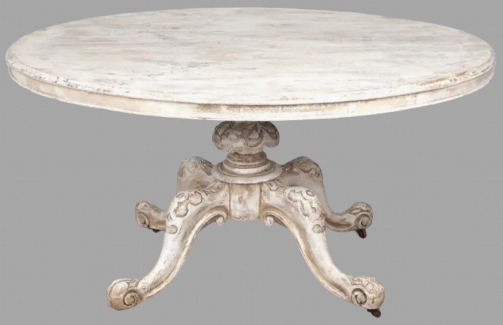 A 19th Century Painted Oval Table
