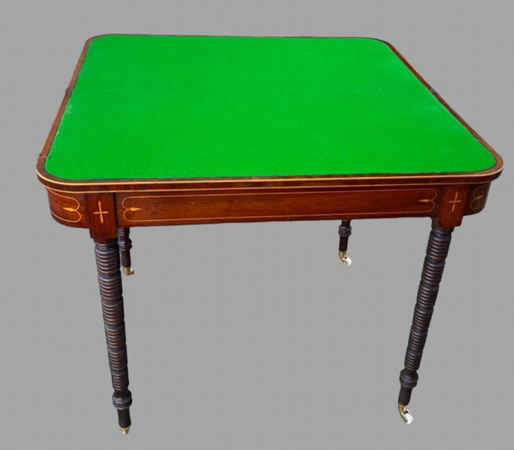 A Late Georgian Mahogany Card Table