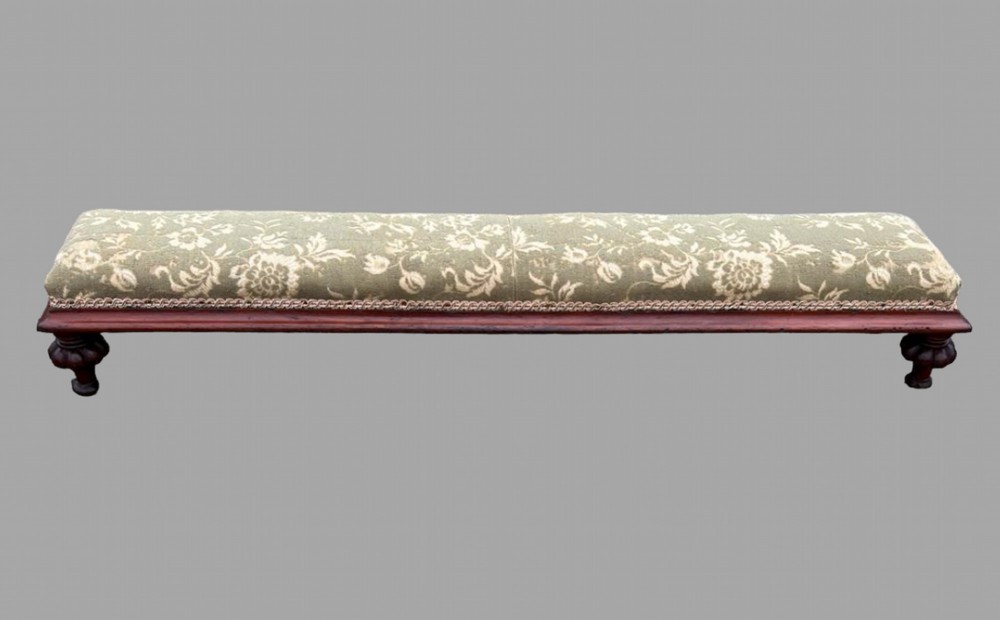 A 19thc Mahogany Hearth Footstool