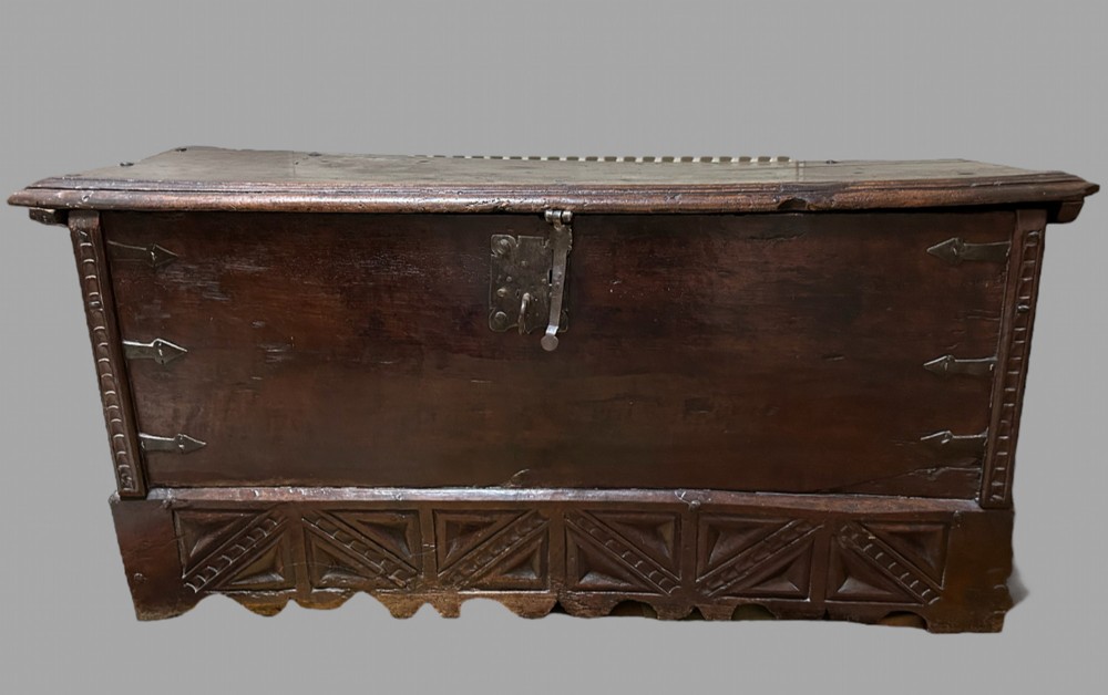 A 17th Century Spanish Walnut Coffer