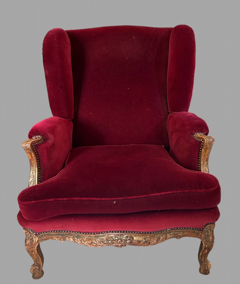 A 19thc Wing Armchair