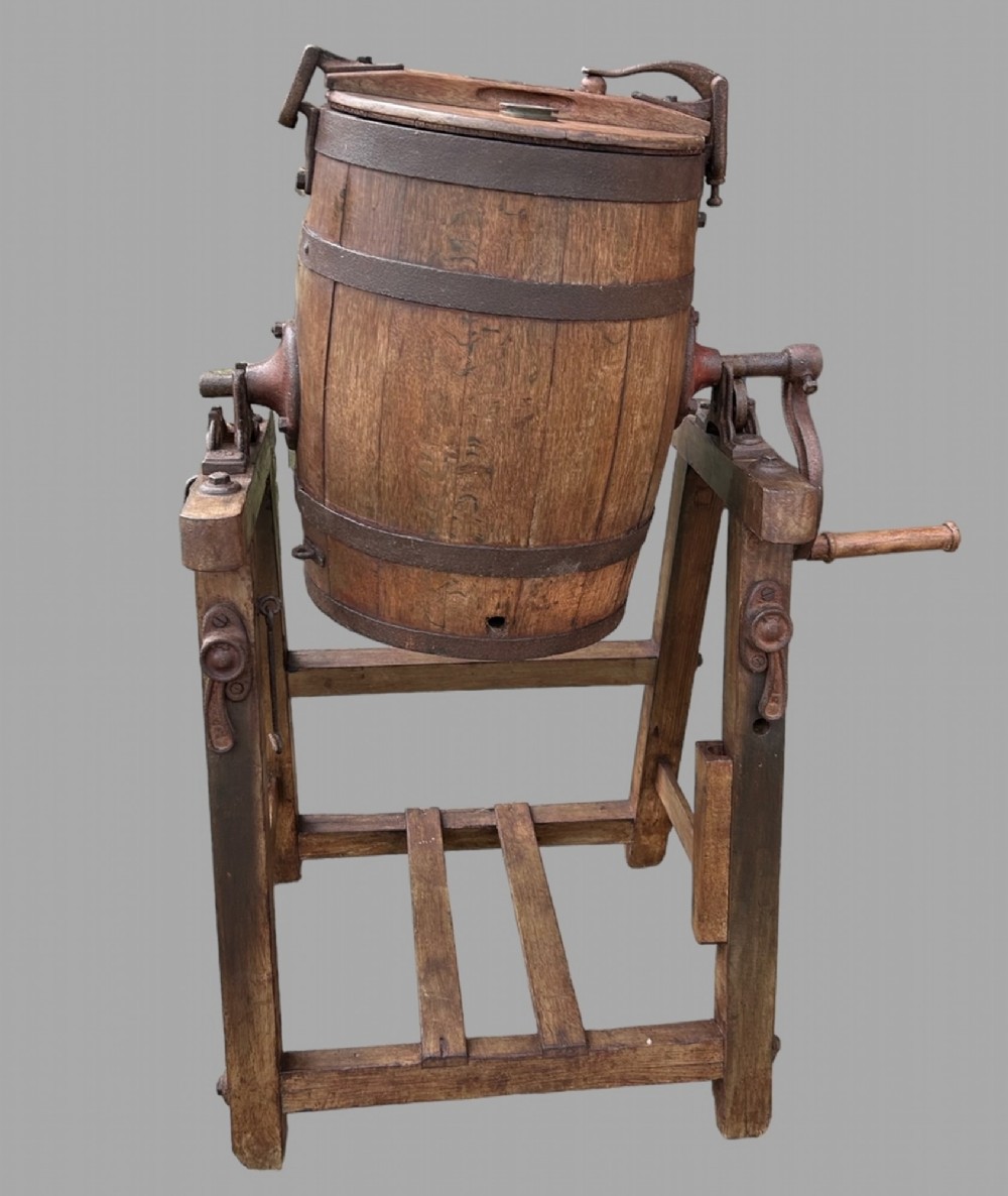 An Oak Butter Churn