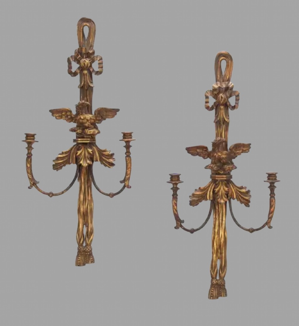 A Pair of Georgian Wall Candle Sconces