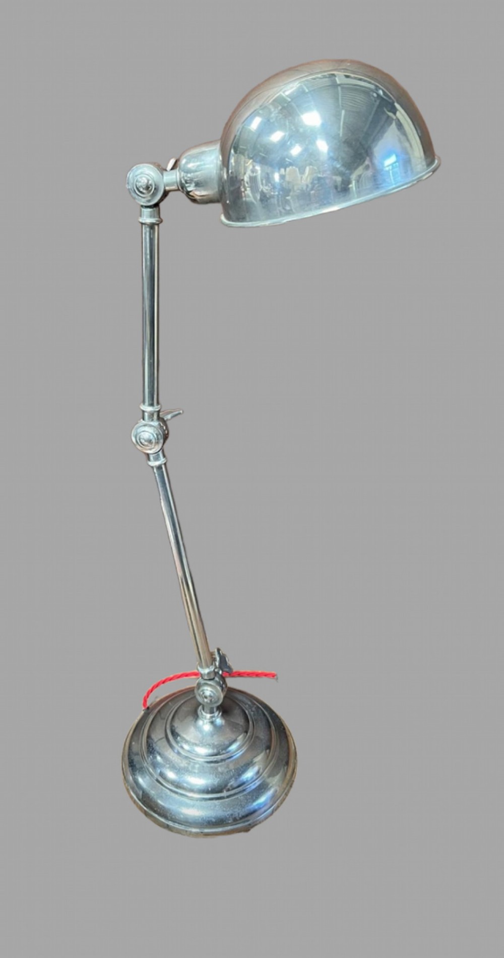An Early 20thc Nickel Anglepoise Desk Lamp