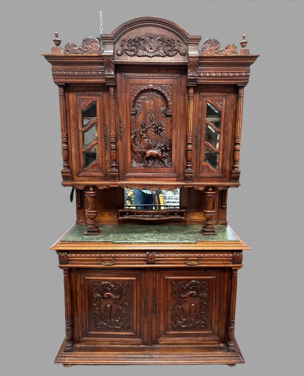 A Late 19thc French Provincial Walnut Buffet de Corps