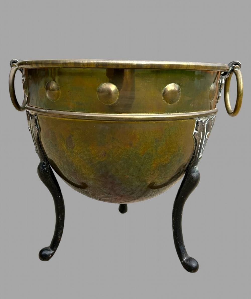 Brass Arts & Crafts Jardinière by Henry Loveridge