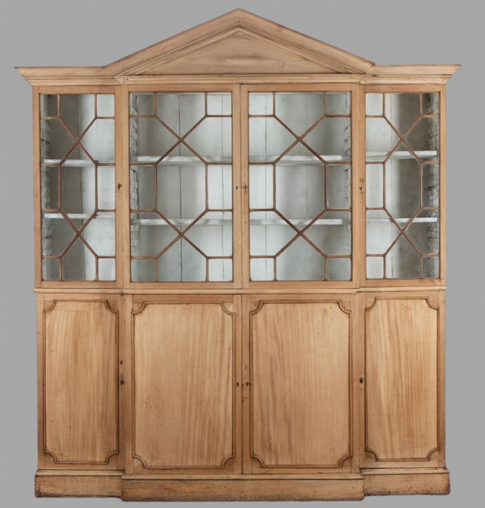 A Bleached Mahogany 19th Century Bookcase