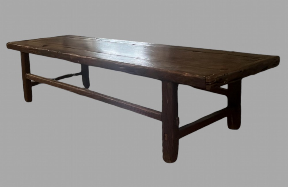 A Lovely Rustic Pine Large Coffee Table