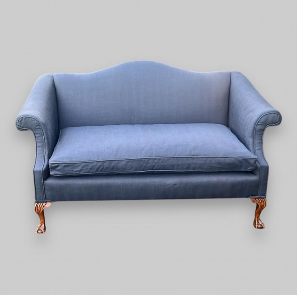 A Late C19th Camel Back Sofa