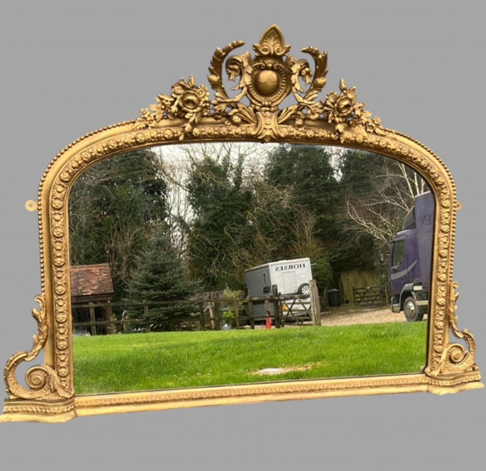 A Lovely Victorian Over mantle Mirror