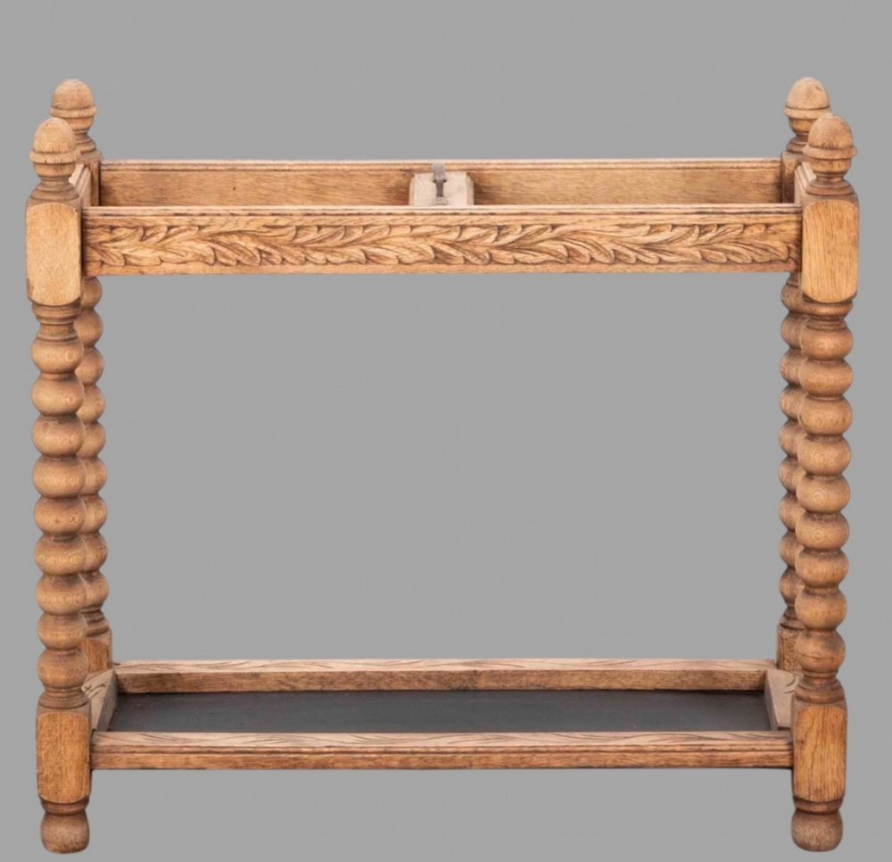 A 19th Century Bleached Oak Stick Stand