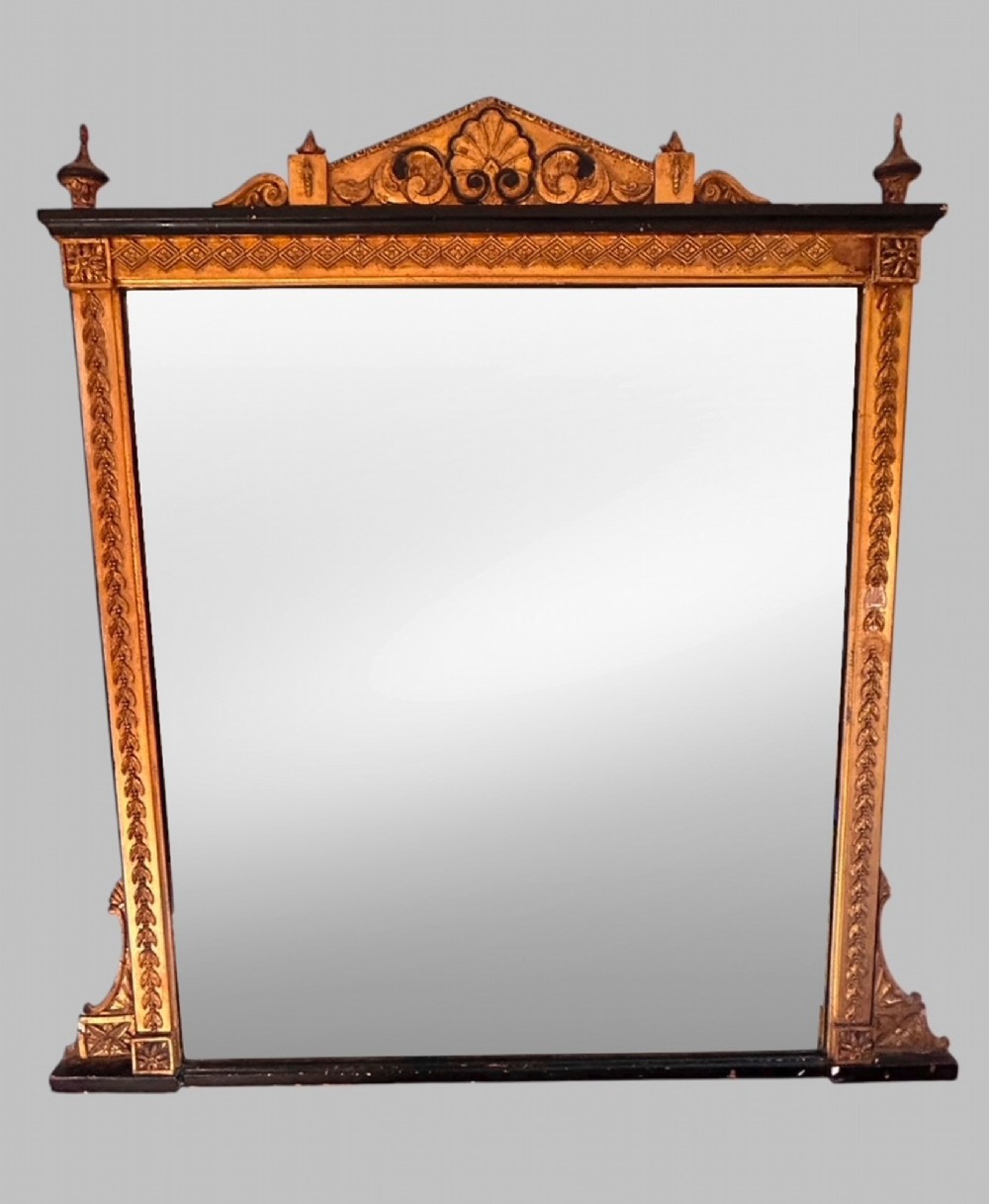 An Attractive Good sized Gilt Over mantle or Wall Mirror