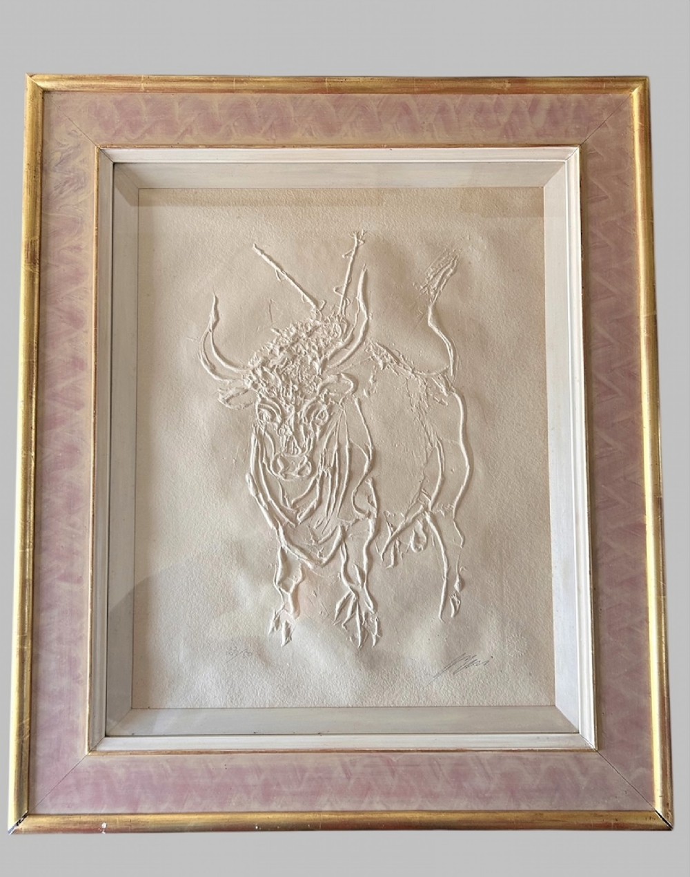 Hans Erni - 'Stier' Bull Relief - Signed and Numbered 23/80
