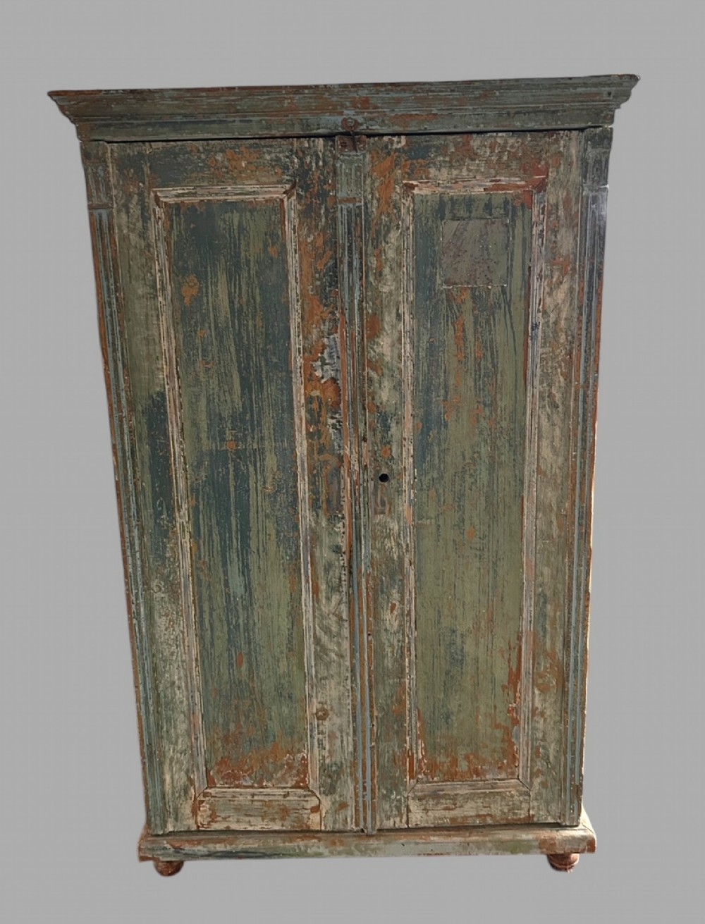 An Attractive c1900 Swedish Style Painted Cupboard