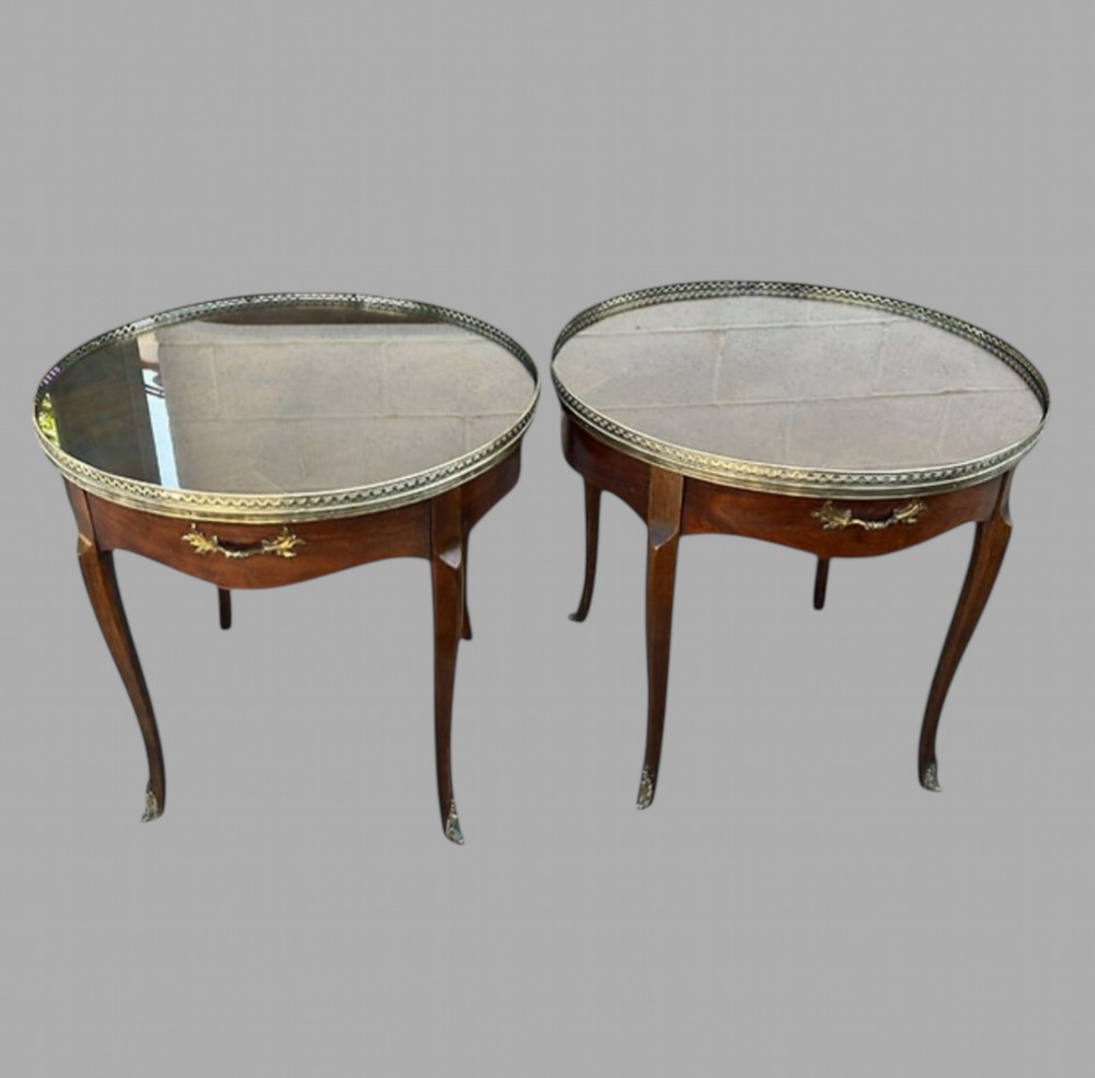 A Pair of Circular Side or Lamp Tables