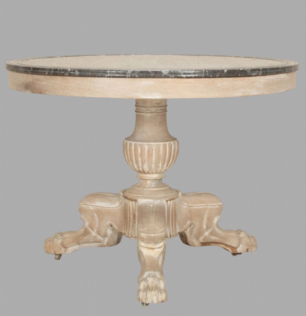 An Attractive 19thc French Bleached Walnut Gueridon
