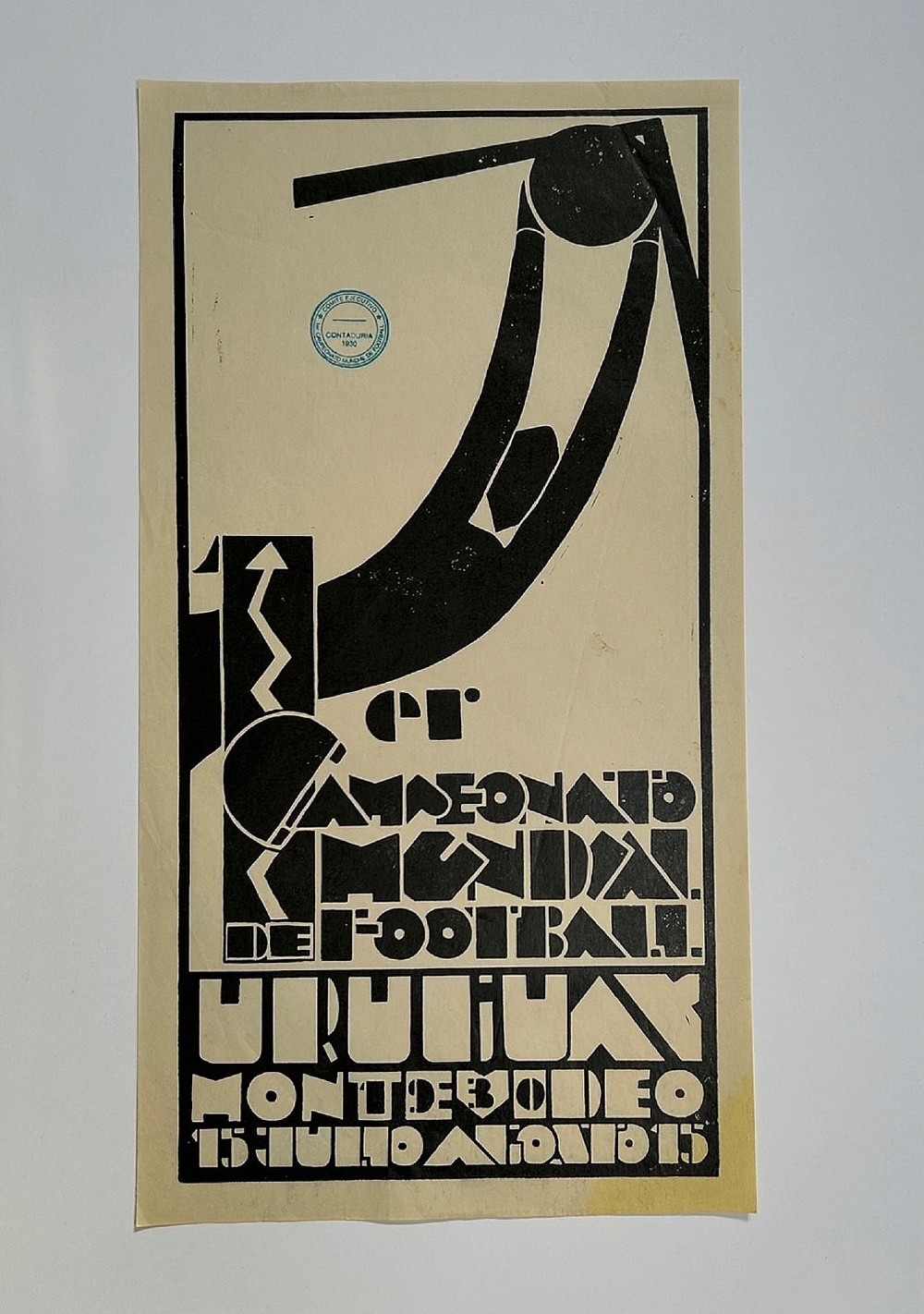 A 1930 Inaugural World Cup Poster