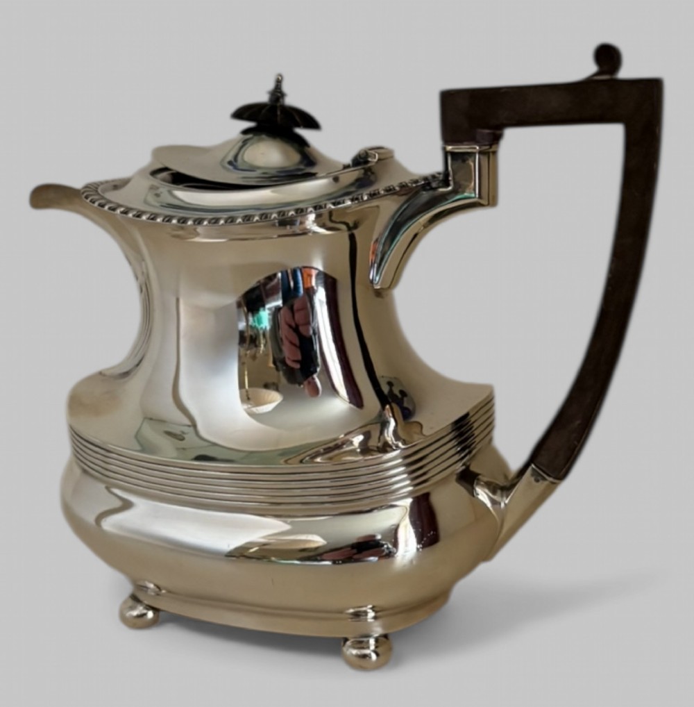 A Silver Teapot or Hot Water Pot Dated 1919