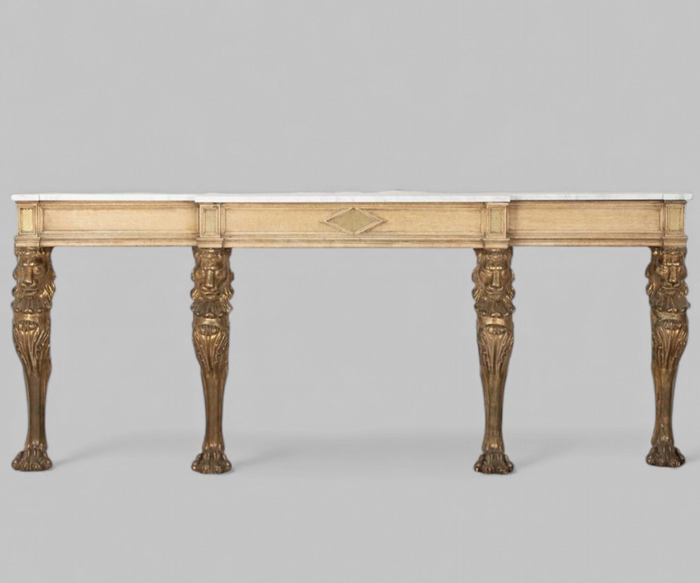 A Very Attractive c1930 Bleached Oak Console Table